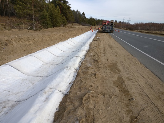 Укрепление водоотводной канавы на автодороге А-350, Чита-Забайкальск-граница с КНР км 20+471 - км 22+000